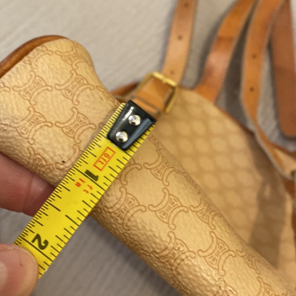 Celine Vintage Tan Backpack Elegant and Functional - Picture 13 of 13